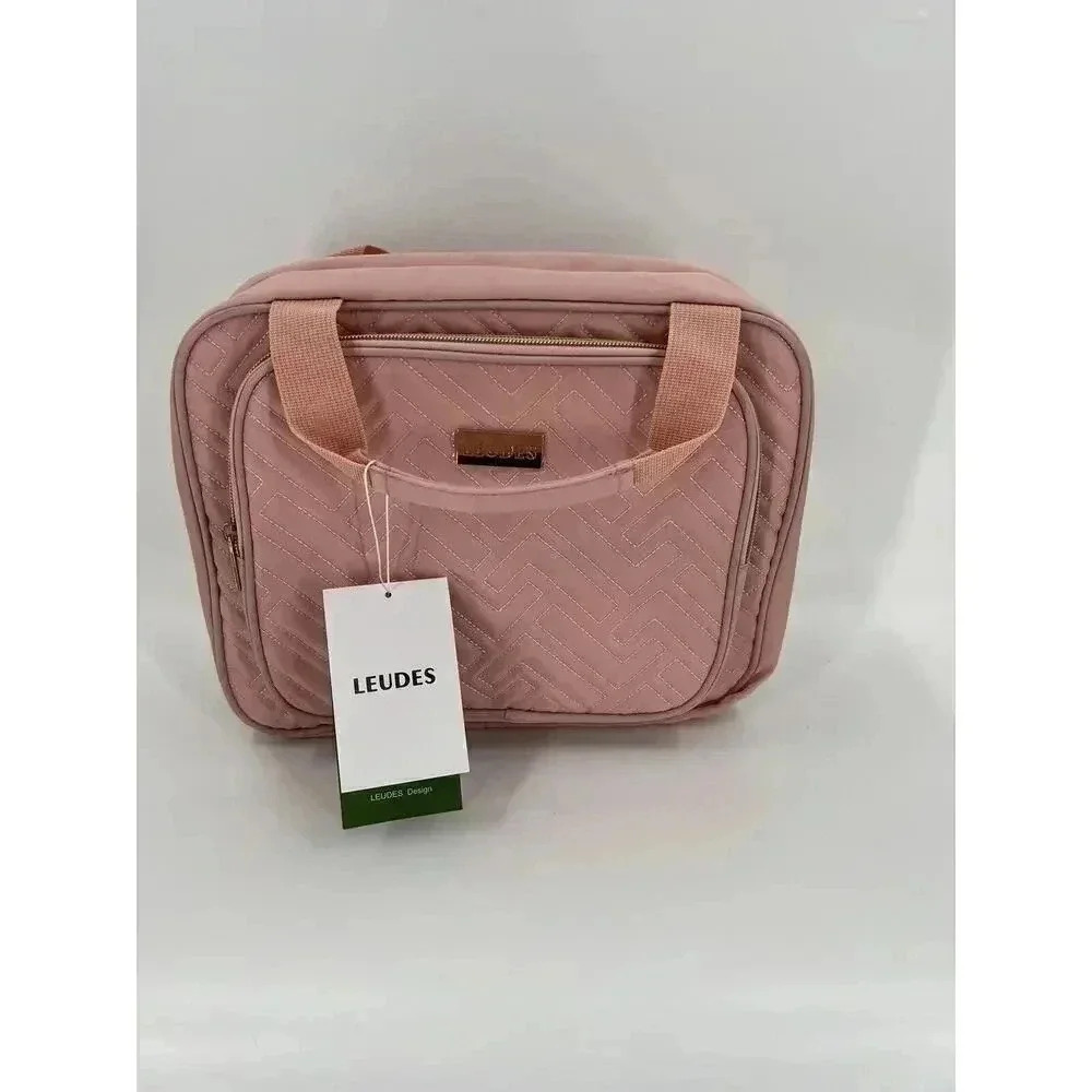 New W Tags Leudes Pink Travel Bag Organizer Craft Toiletry Multiple Compartments